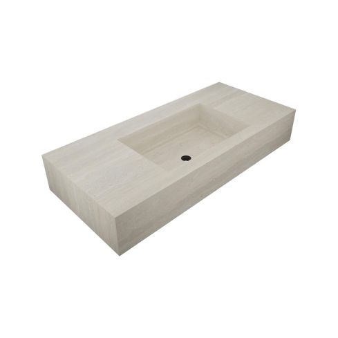 Tignes Countertop Or Wall Mounted Wash Basin Central Bowl