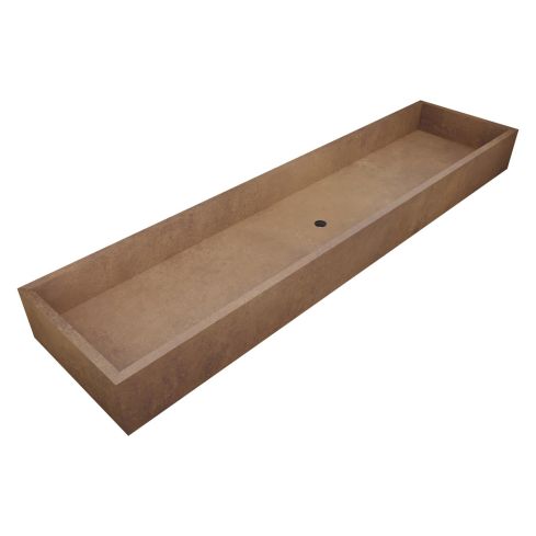 Alpine Wall Mounted Trough Basin Without Tap Ledge