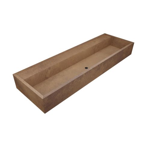 Alpine Wall Mounted Trough Basin With Tap Ledge