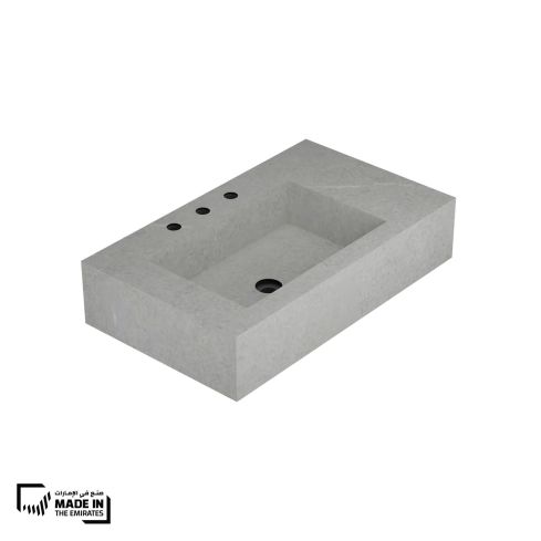 St. Moritz Countertop Or Wall Mounted Wash Basin 800x475x170 Mm Left Hand Bowl