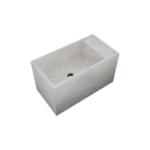 Verbier Wall Mounted 0 Hole Wash Basin With Right Hand
