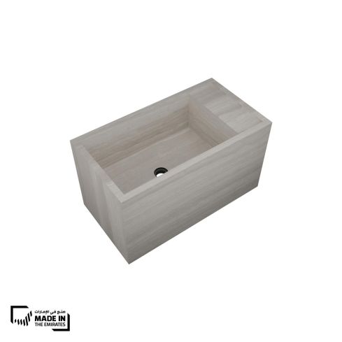 Verbier Wall Mounted 0 Hole Wash Basin With Right Hand