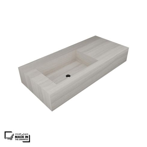 St Moritz Countertop Or Wall Mounted Wash Basin Left Hand Bowl
