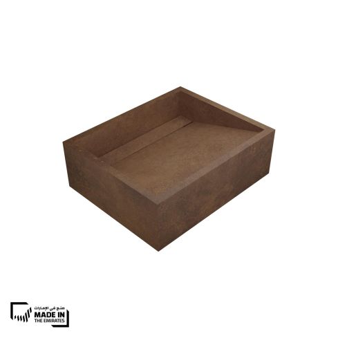 Alpine Wall Mounted Trough Sloped Wash Basin With Waste Cover