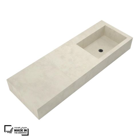 Zermatt Wall Mounted Wash Basin Right Hand Bowl