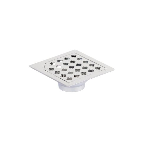 Floor/Shower Drain Vertical Outlet With Anti-Odour 100X100 Mm Polished Stainless Steel