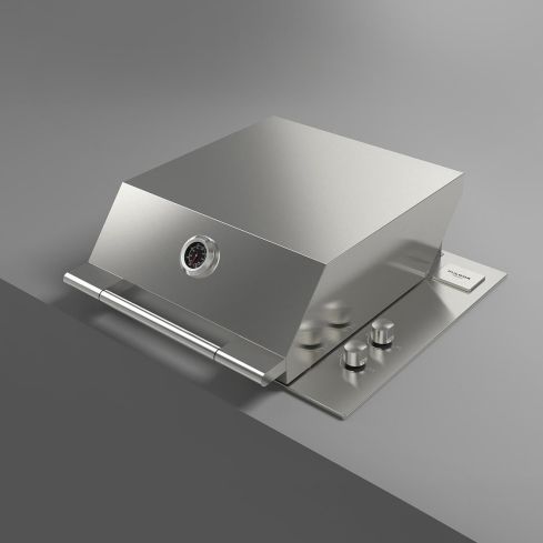 High Lid For Professional Outdoor Barbeque