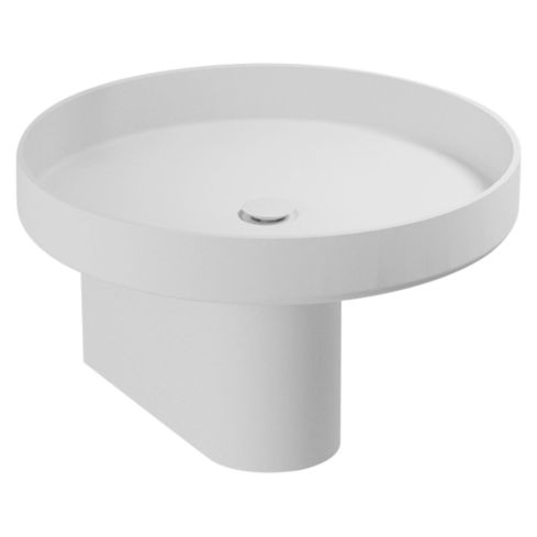 Nara Countertop Wash Basin With Semi Pedestal