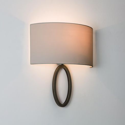 Lima Indoor Wall Light With Semi Drum Lampshade