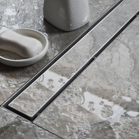 Contract Reversible Shower Channel Cover with Tile Insert
