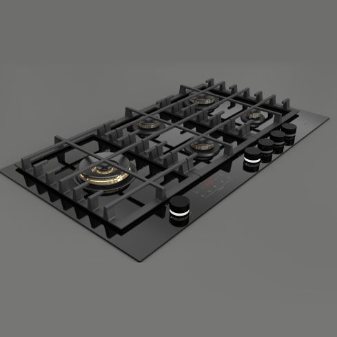 Cluster Concept Built-In Gas On Glass Hob