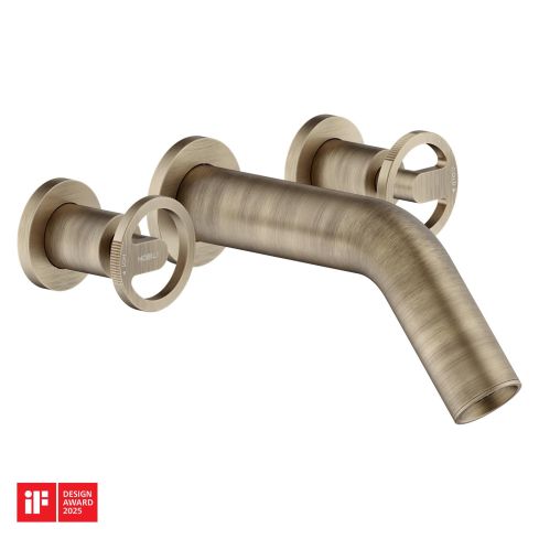 Sole Wall Mounted Concealed 3 Hole Basin Mixer