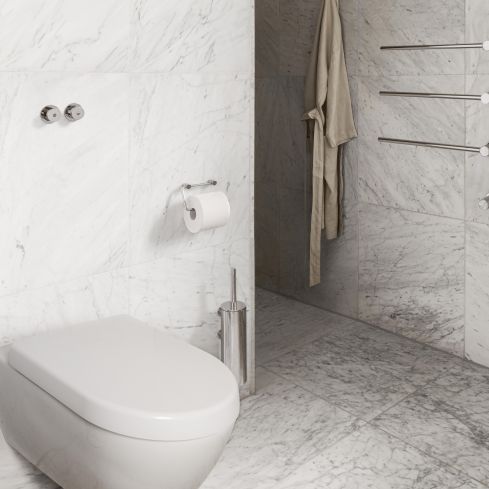 Wall Mounted Toilet Brush And Holder
