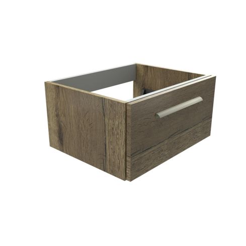 M-Line Wall Mounted Vanity Unit Tobacco Oak/brushed Nickel