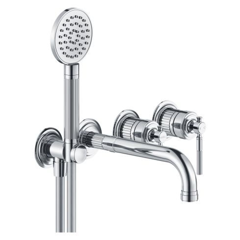 Opera Wall Mounted Concealed Bath Mixer With Single Function Hand Shower