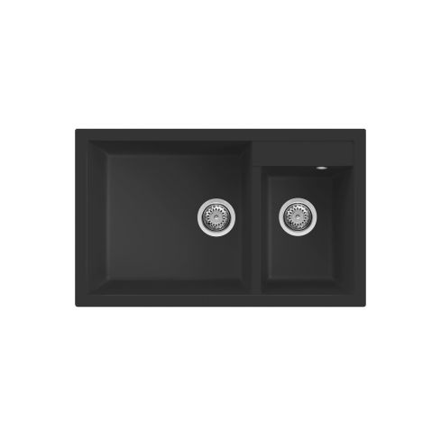 Quadra Double Bowl Inset Sink Granitek