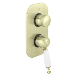 Classic Trim Part For Concealed Shower Mixer With 3 Way Diverter