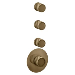 Ennio Trim Part For Concealed Thermostatic Shower Mixer With 3 Way Diverter