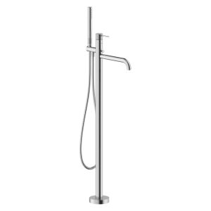 Respiro Floor Mounted Bath Mixer With Hand Shower