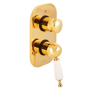 Classic Trim Part For Concealed Shower Mixer With 3 Way Diverter