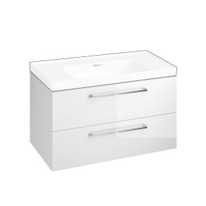 Lara 80 Wall Mounted Vanity Basin Unit