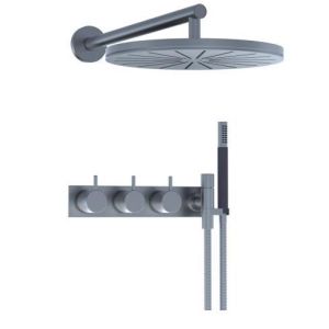 Trim Part For Thermostatic Shower Mixer With Hand Shower And Shower Head