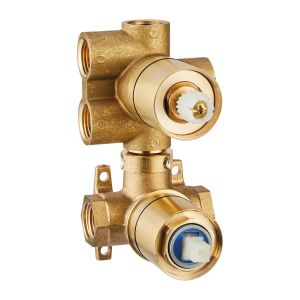 Universal Concealed Part For Shower Mixer With 4 Way Diverter
