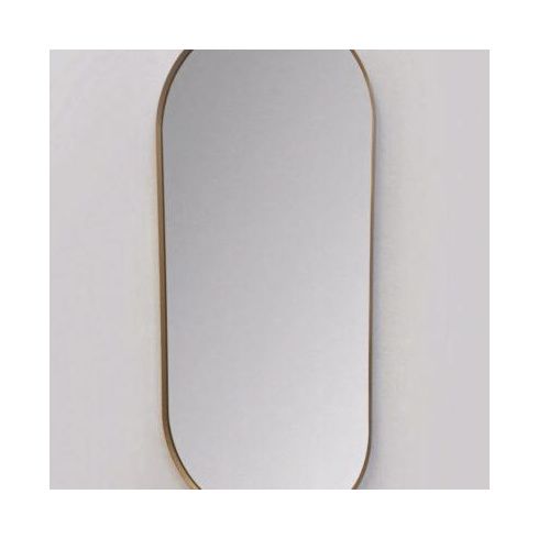 Vanita & Casa Argo Oval Illuminated Mirror With Sensor Brushed Gold