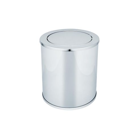 Cylinder Freestanding Waste Bin With Swivel Lid