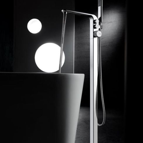 Stereo FM Floor Mounted Bath Mixer without Hand Shower