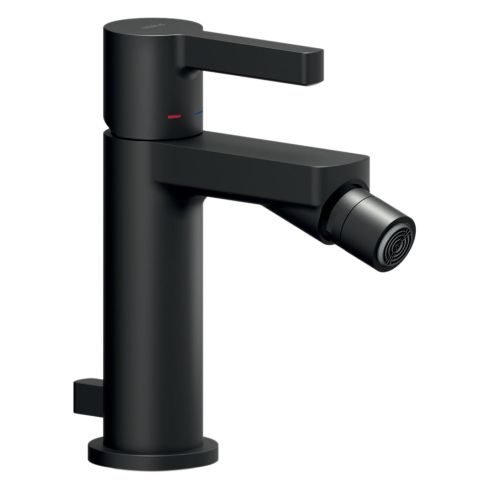 Uno Mono Bidet Mixer with Pop-up Waste Velvet Black