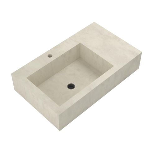 St.Moritz Wall Mounted Or Countertop Wash Basin Left Hand Bowl