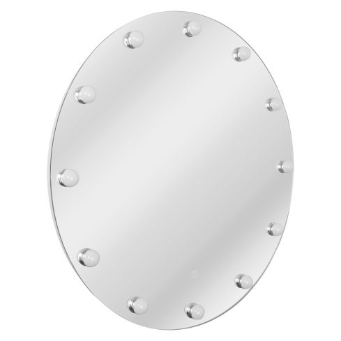Monroe Illuminated Round Mirror With LED Bulbs