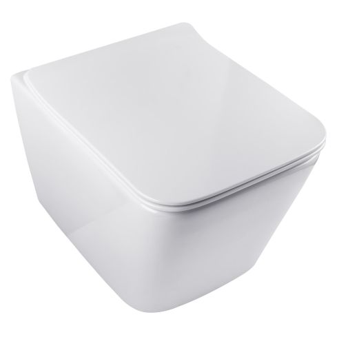 Zephyr Wall Mounted WC with Soft Close Slim Seat and Cover