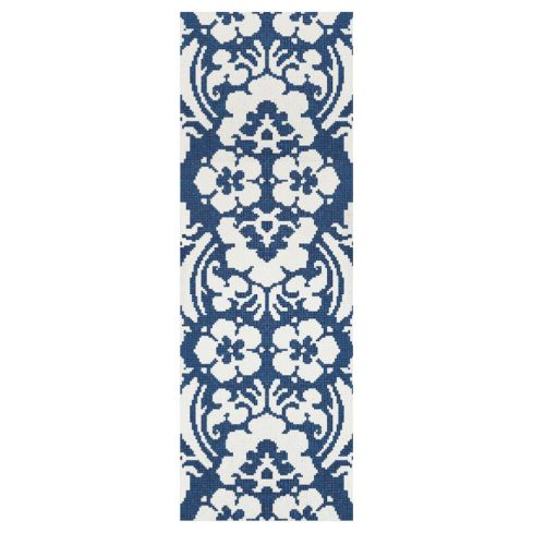 Flora Decoupage Bleu Mosaico
