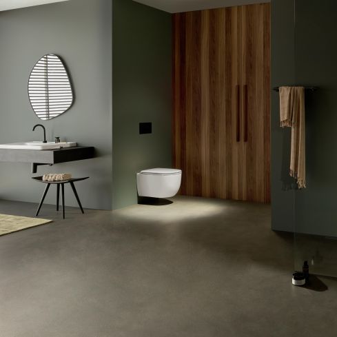 Rimless Wall Mounted WC With Soft Close Seat And Cover