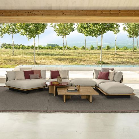 Venice Icon Outdoor Right Oblique Modular Sofa End