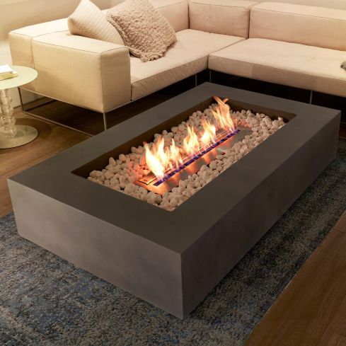 Wharf 65 Outdoor Fire Table With Burner