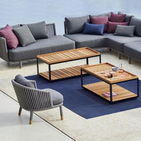 Cane-Line Level Coffee Table Top Set