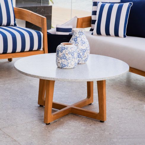 Beach House Outdoor Round Coffee Table