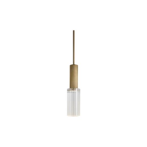 Flume 80 Indoor Pendant Light (IP44) Clear Reeded Glass