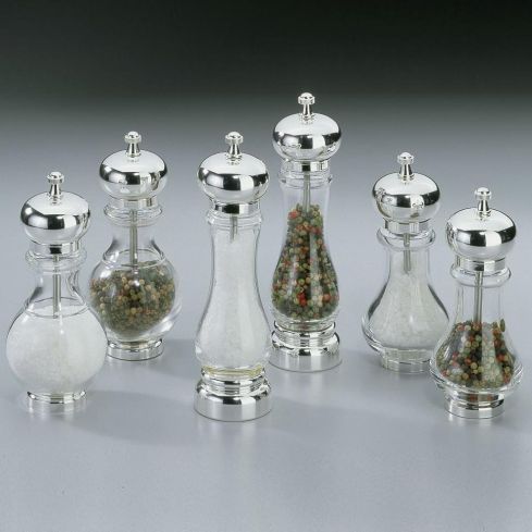 Silver Crystal Pepper Mill