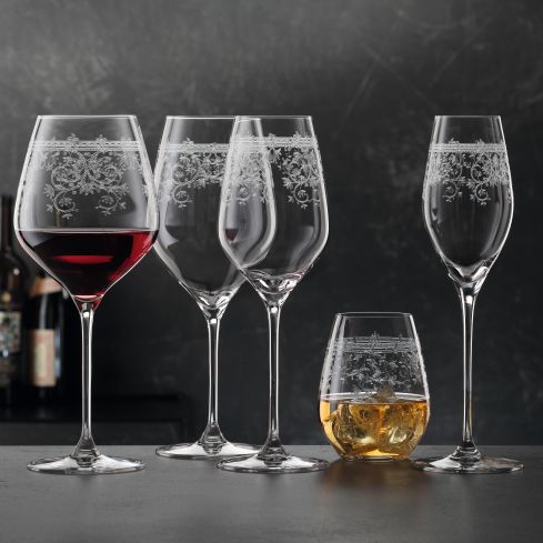 Arabesque White Wine Glass Set 2 Pieces