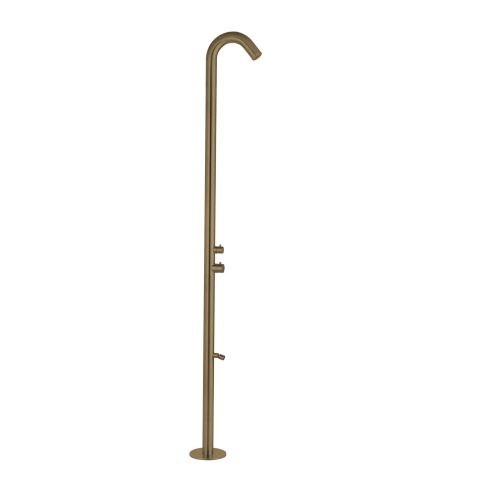 Beach House Floor Mounted Shower Column with Spout