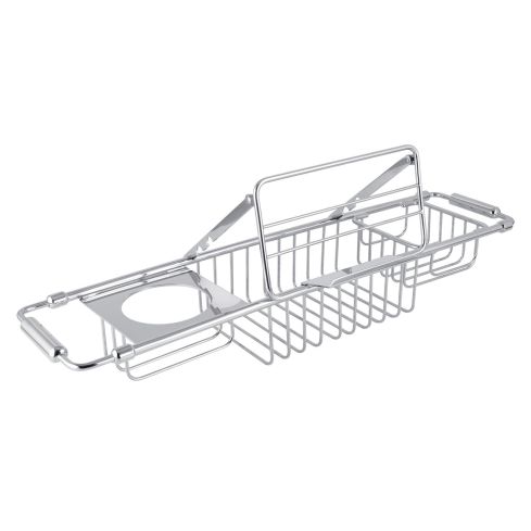 Extendable Bath Rack With Book/Tablet Holder