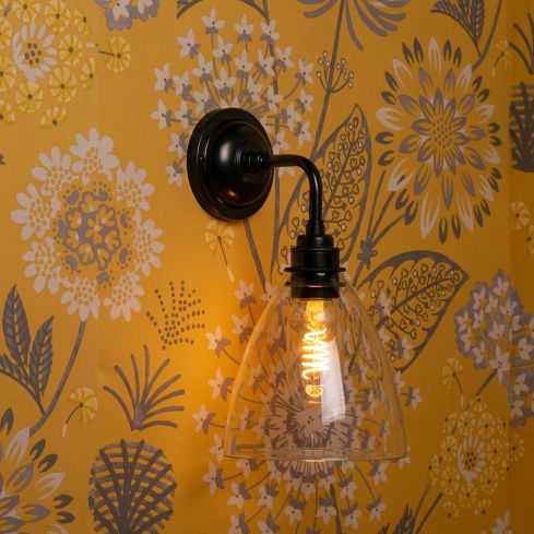 Ledbury Indoor Wall Light With Clear Glass