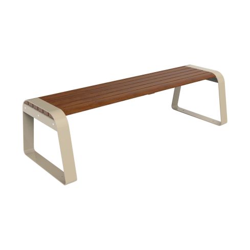 Paris Outdoor Urban Bench Without Backrest