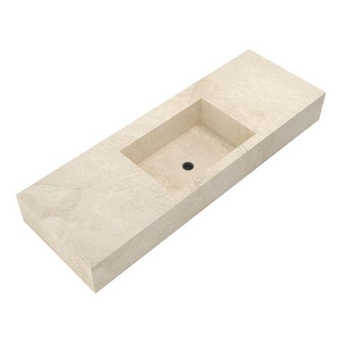 Megeve Wall Mounted Wash Basin 1400mm Central Bowl