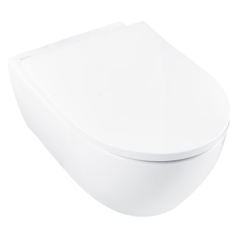 Icon Wall Mounted Rimless Wc With Slim Seat Cover
