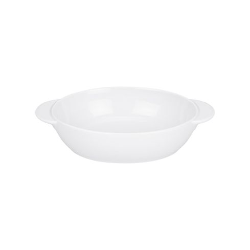 White Small Oval Dish